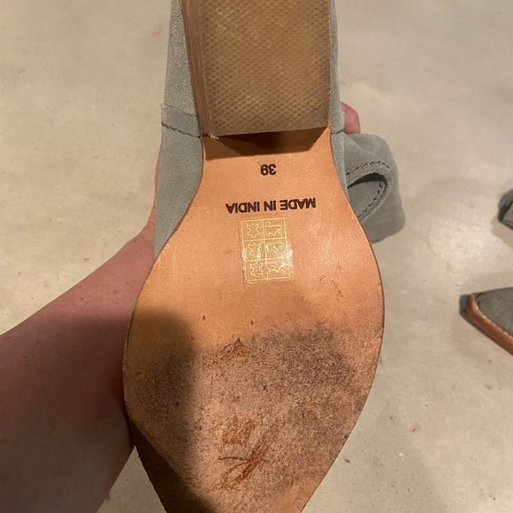 Free People size 39 EU, 8.5 US sway low slouch boots light blue EUC SOLD OUT - Picture 11 of 11